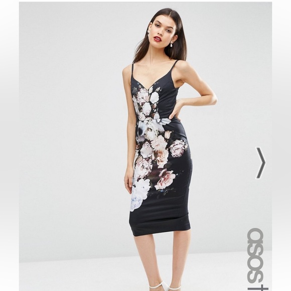 ASOS Black Floral Dress - Picture 2 of 9